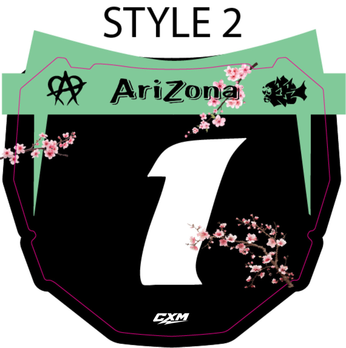 Cherry blossom odi plate decal