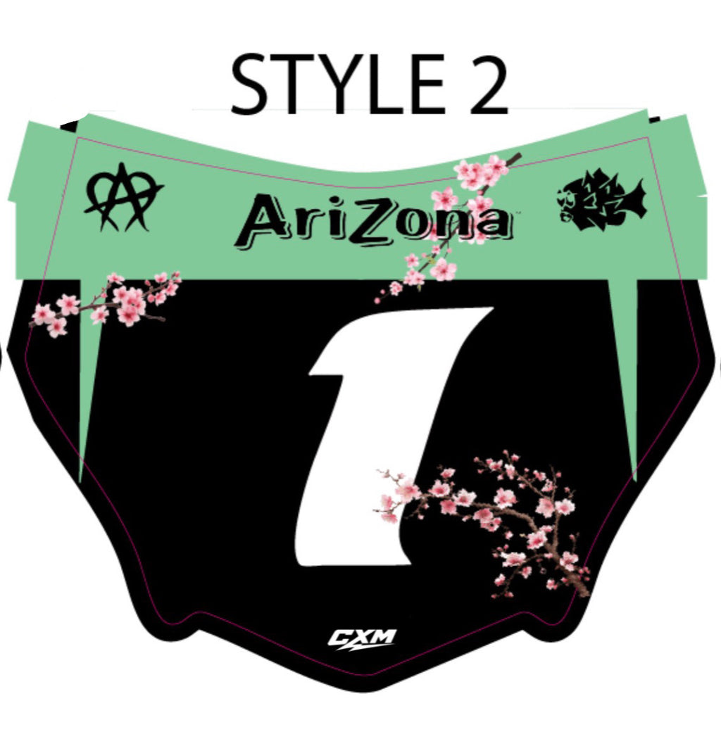 Cherry blossom motocutz plate decal