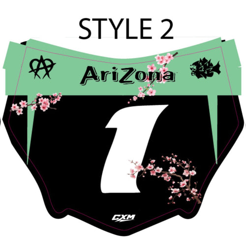Cherry blossom motocutz plate decal