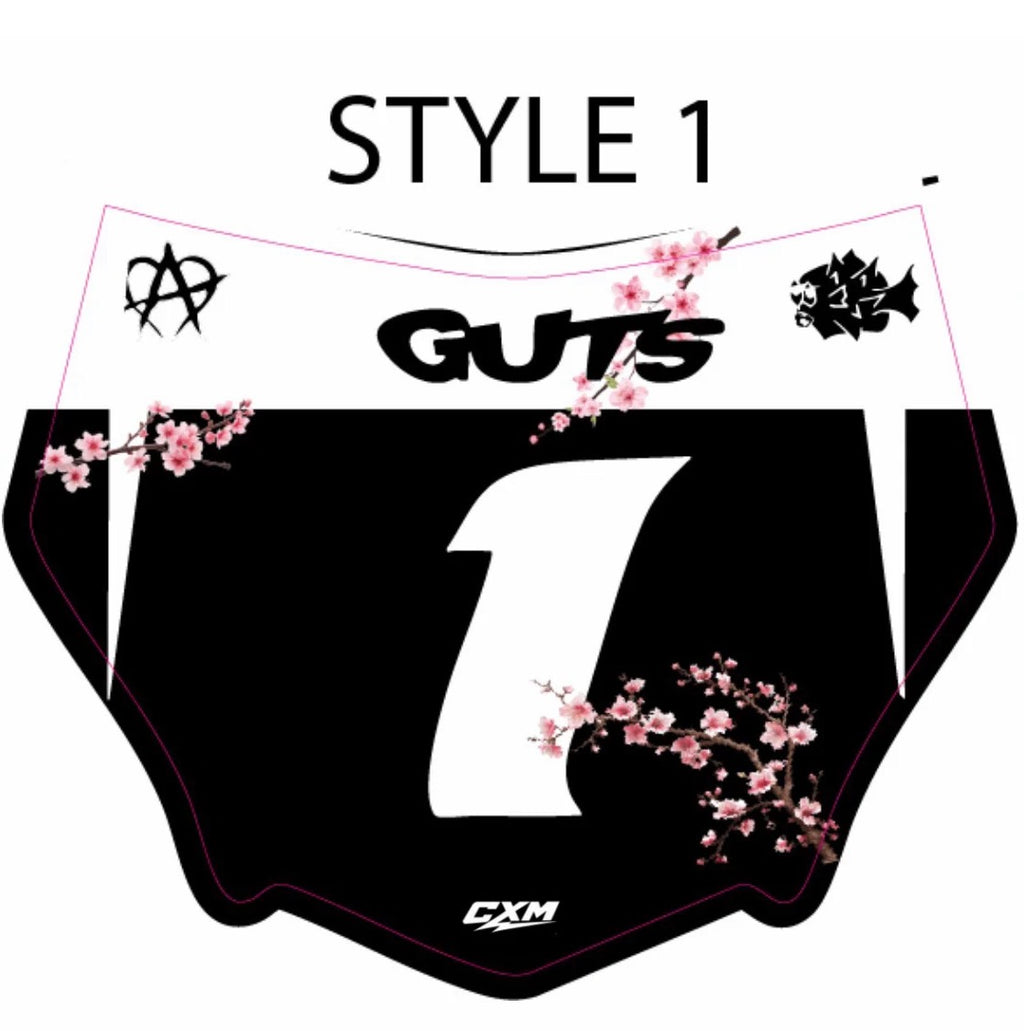 Cherry blossom motocutz plate decal