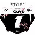 Cherry blossom motocutz plate decal