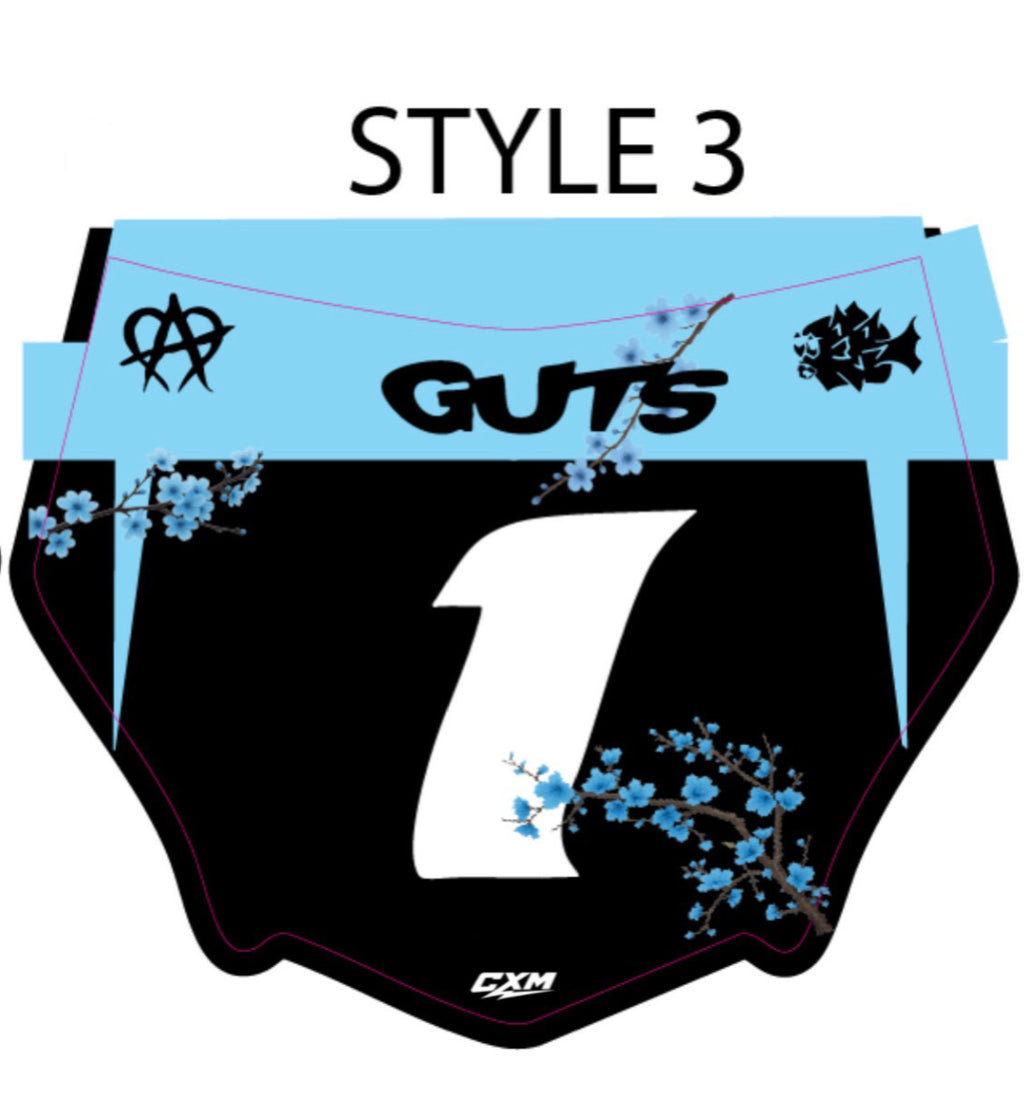 Cherry blossom motocutz plate decal